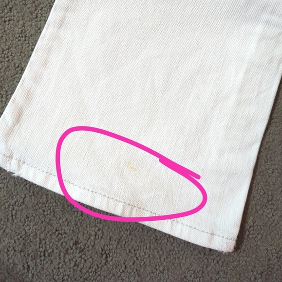 White Low Rise Flare Jeans 5/6 - Picture 8 of 8